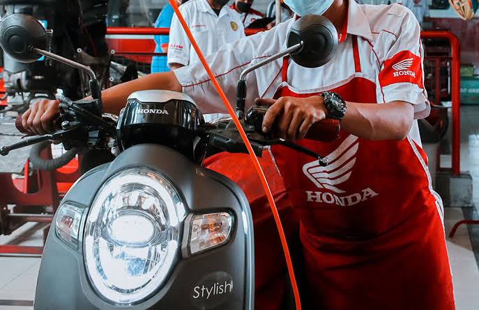 Penerangan Kendaraan Bermotor Lampur Led Putih